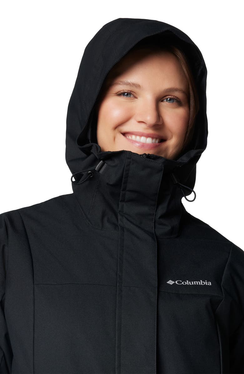 Columbia Hikebound<sup>™</sup> II Long Insulated Rain Jacket, Alternate, color, Black