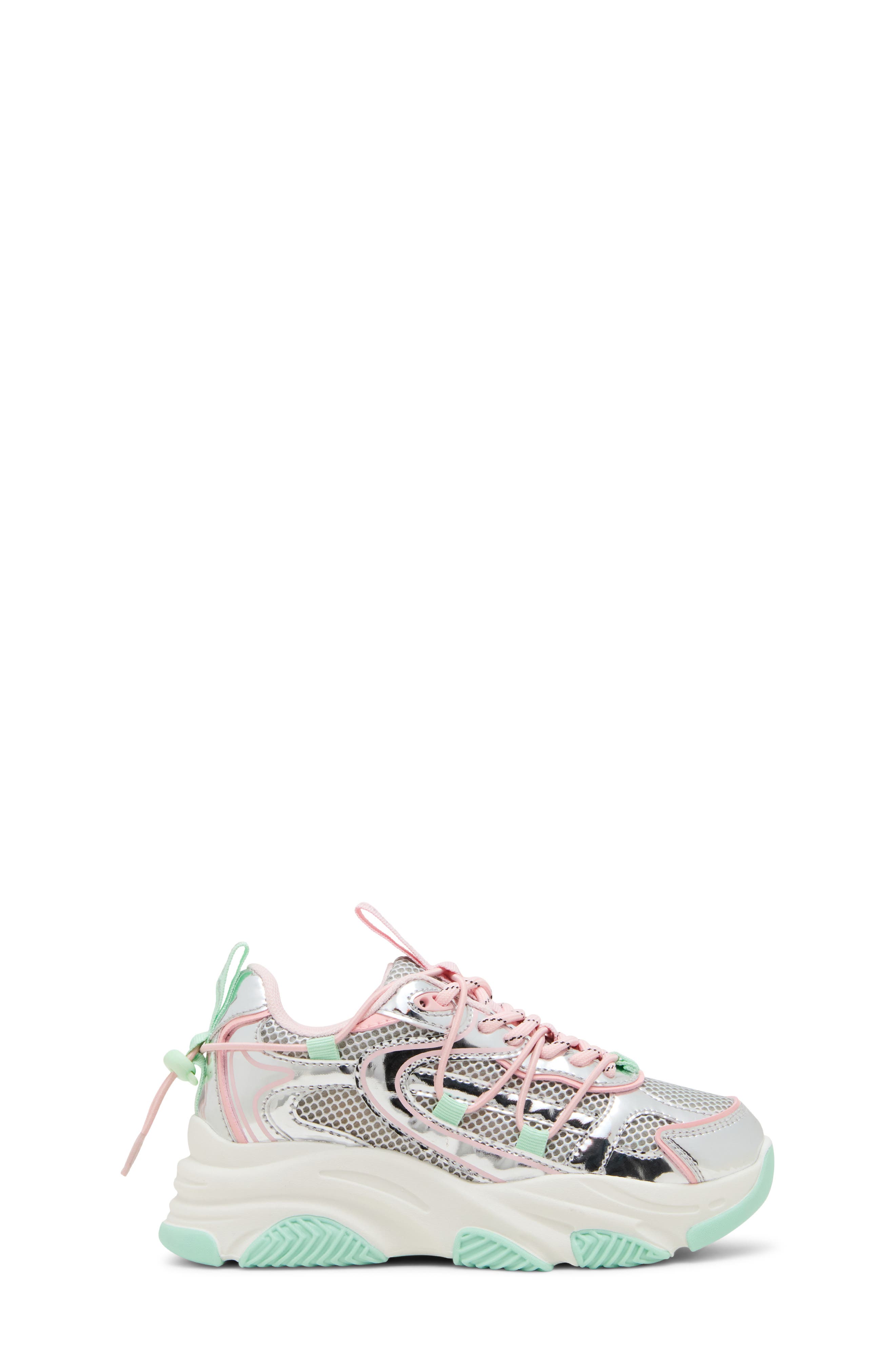 Steve Madden Kids' Jkey Sneaker, Alternate, color, Mint Multi