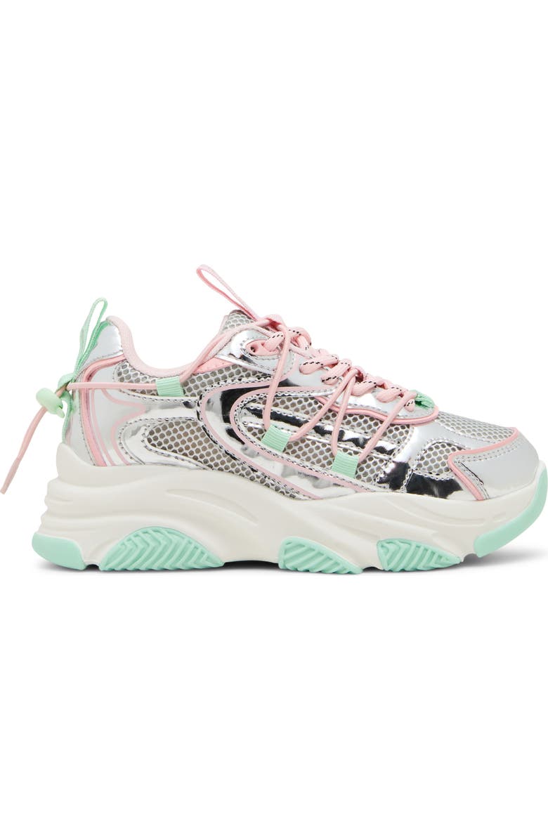Steve Madden Kids' Jkey Sneaker, Alternate, color, Mint Multi