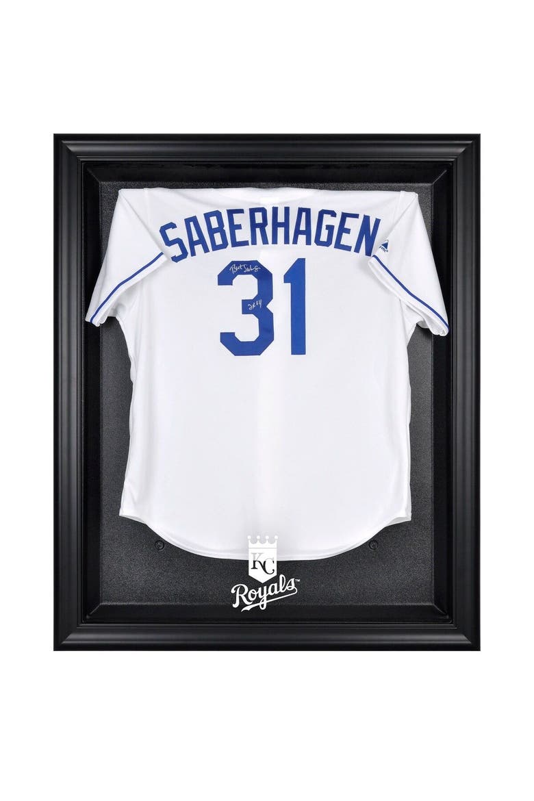 Kansas City Royals Black Framed Logo Jersey Display Case, Main, color, Black