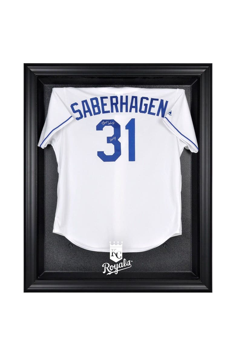 FANATICS AUTHENTIC Kansas City Royals Black Framed Logo Jersey Display Case, Main, color,
