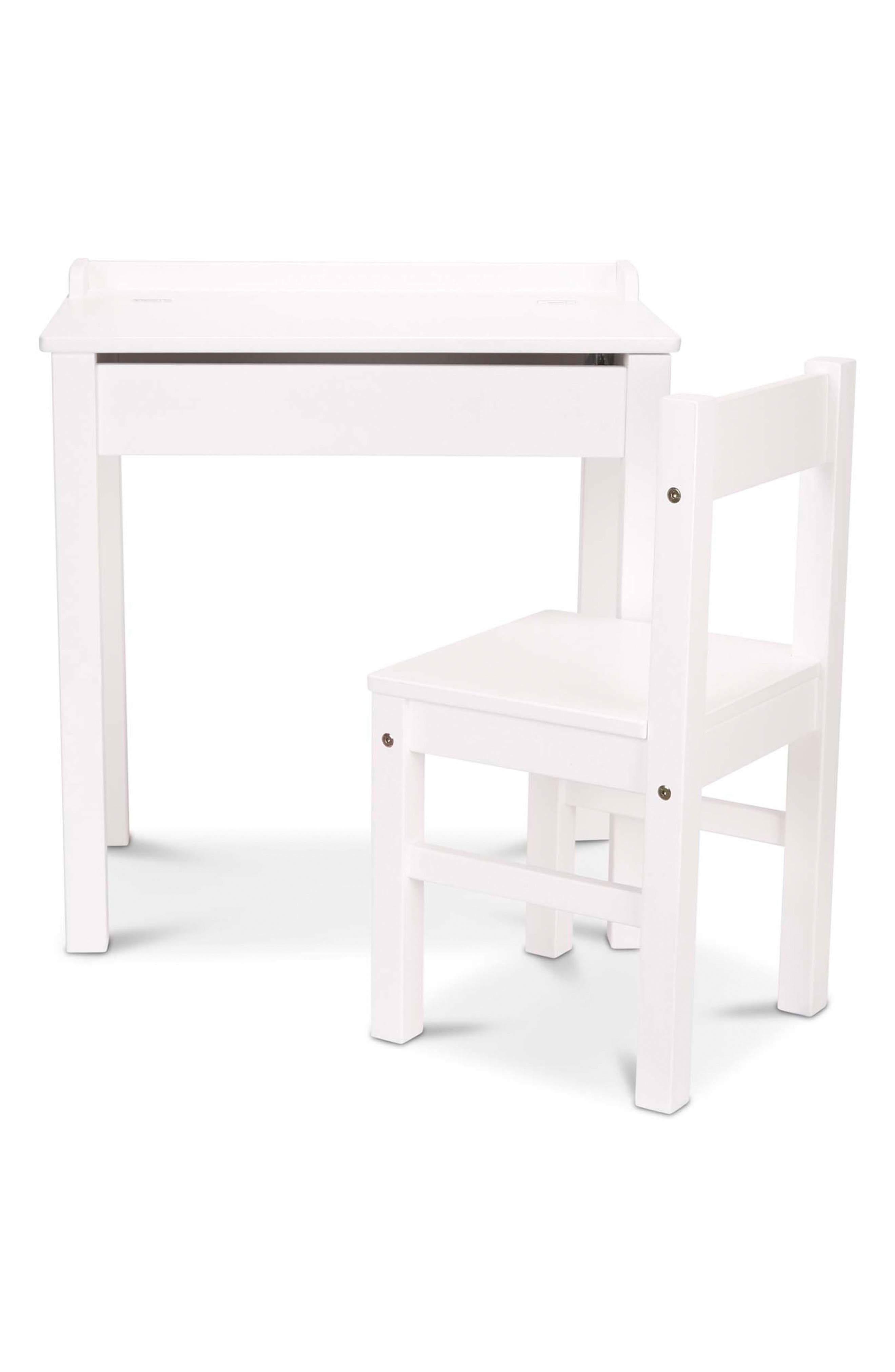 Melissa & Doug Wooden Lift Top Desk & Chair Set in Multi 