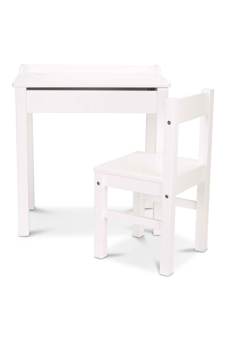 Wooden Lift Top Desk & Chair Set, Main, color, 000