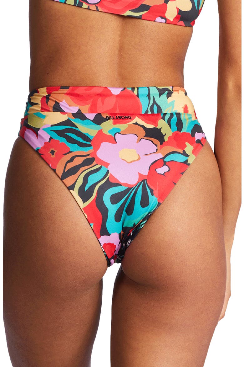 Islands Away Reversible High Waist Bikini Bottoms, Alternate, color, MULTI