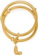 SAACHI Bubble Charm Initial Bracelet