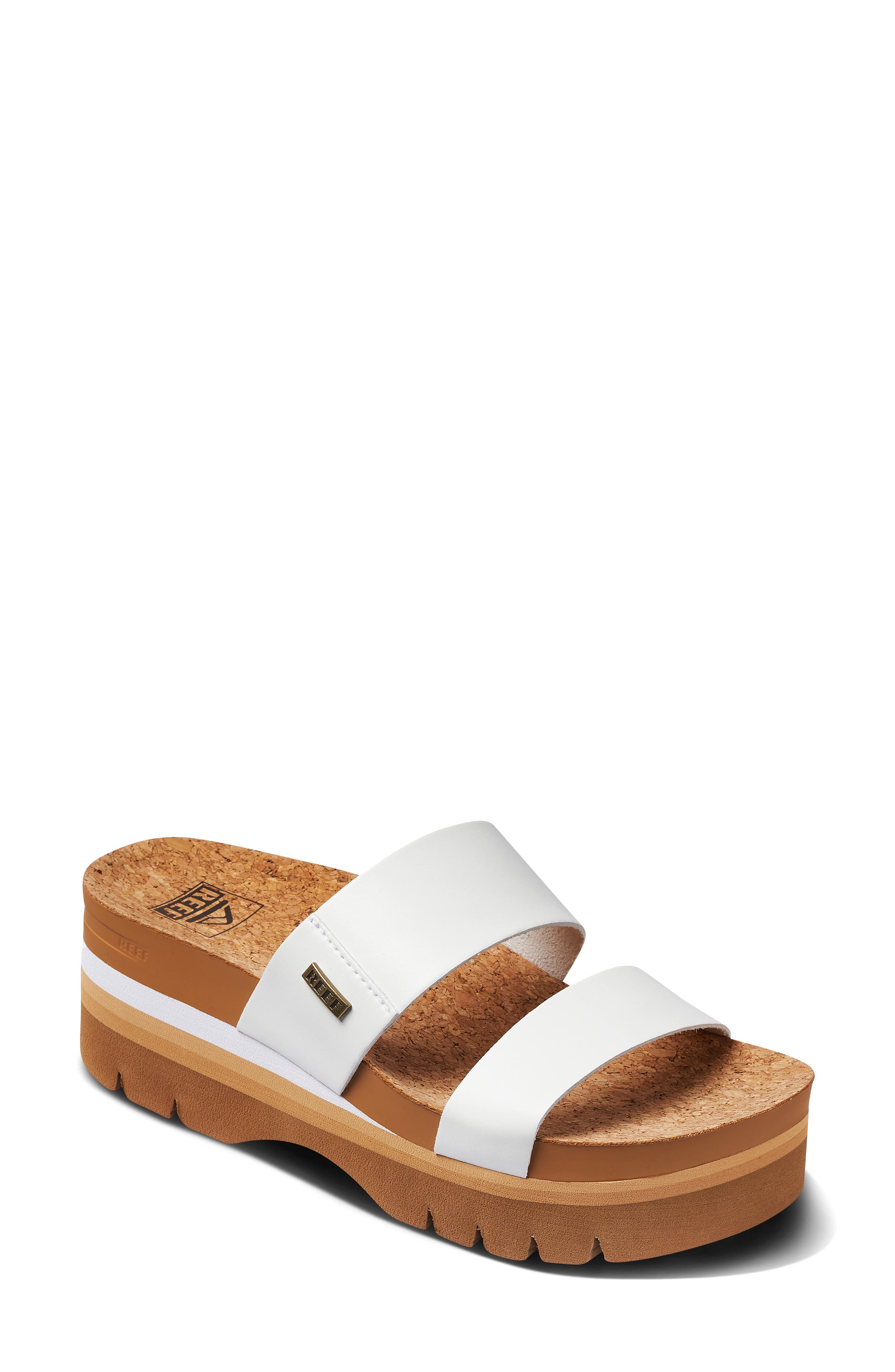 Reef Vista Hi Platform Slide Sandal, Main, color, Cloud