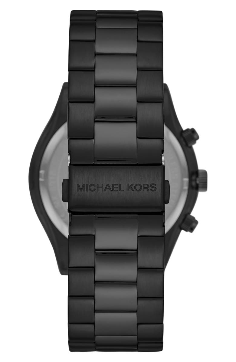 Michael Kors Slim Runway Bracelet Watch, 44mm, Alternate, color, Black