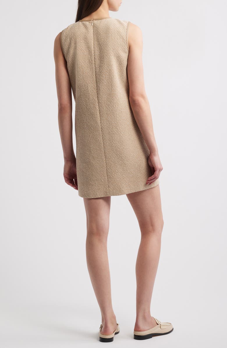 rag & bone Frances Sleeveless Tweed Dress, Alternate, color, Beige