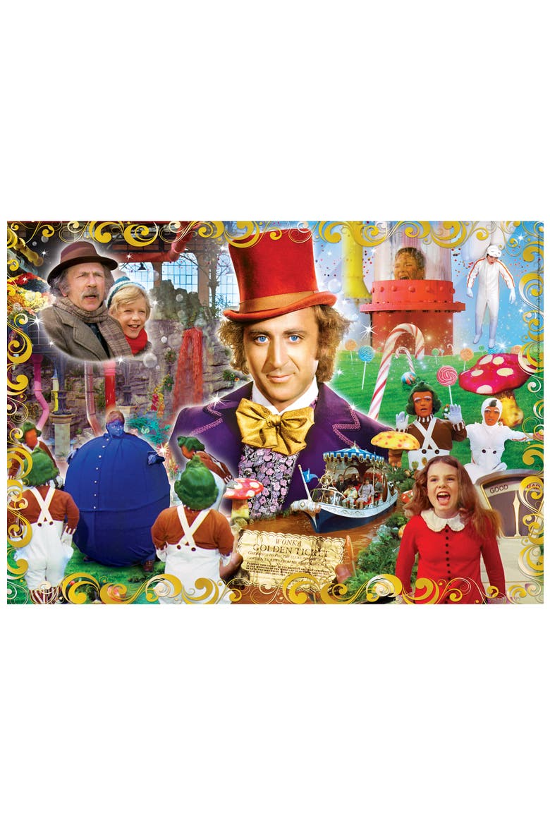 Willy Wonka Golden Ticket 500pc Puzzle, Alternate, color, Multicolor