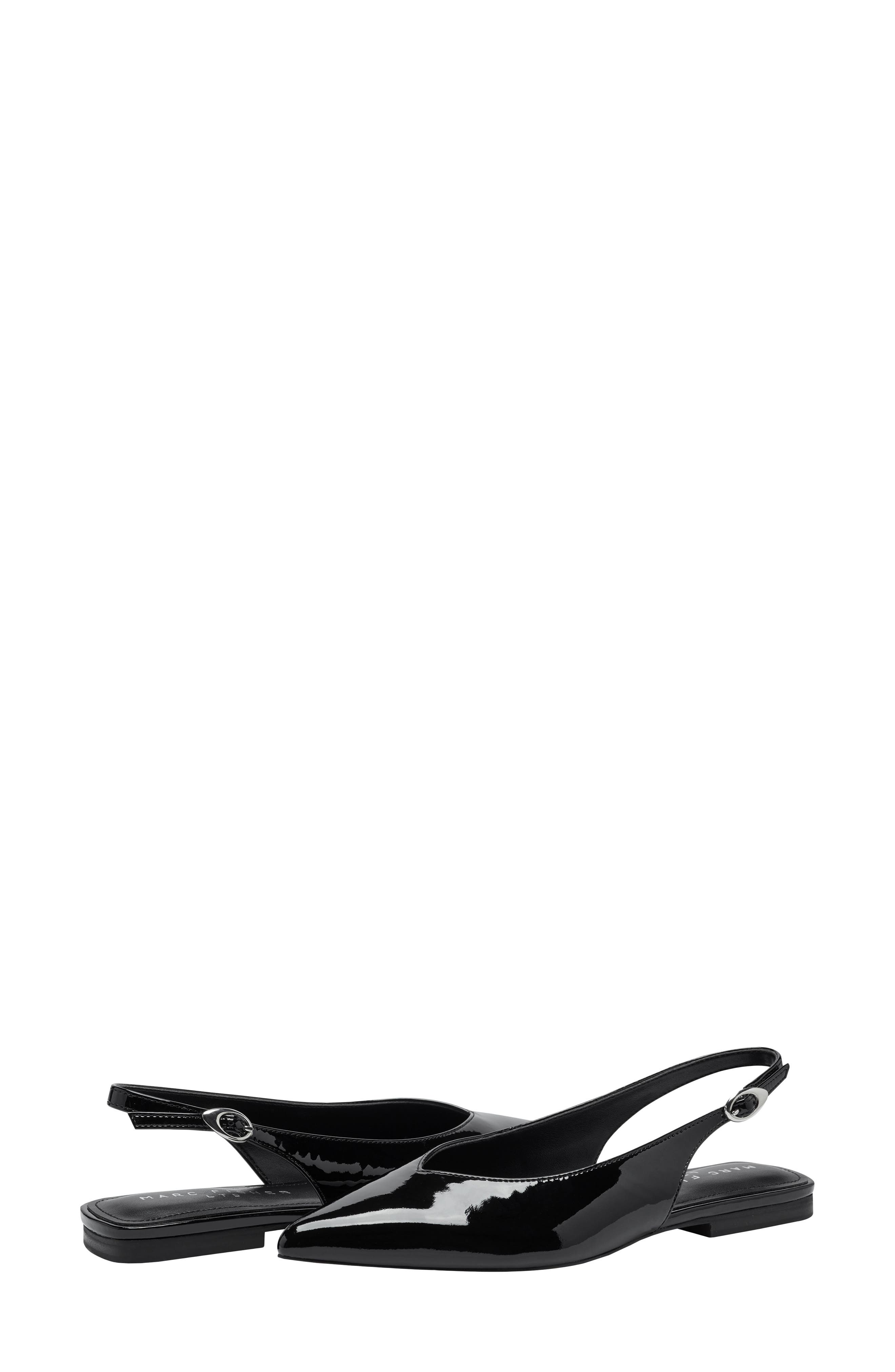 Marc Fisher LTD Gabra Pointed Toe Slingback Flat, Alternate, color, 