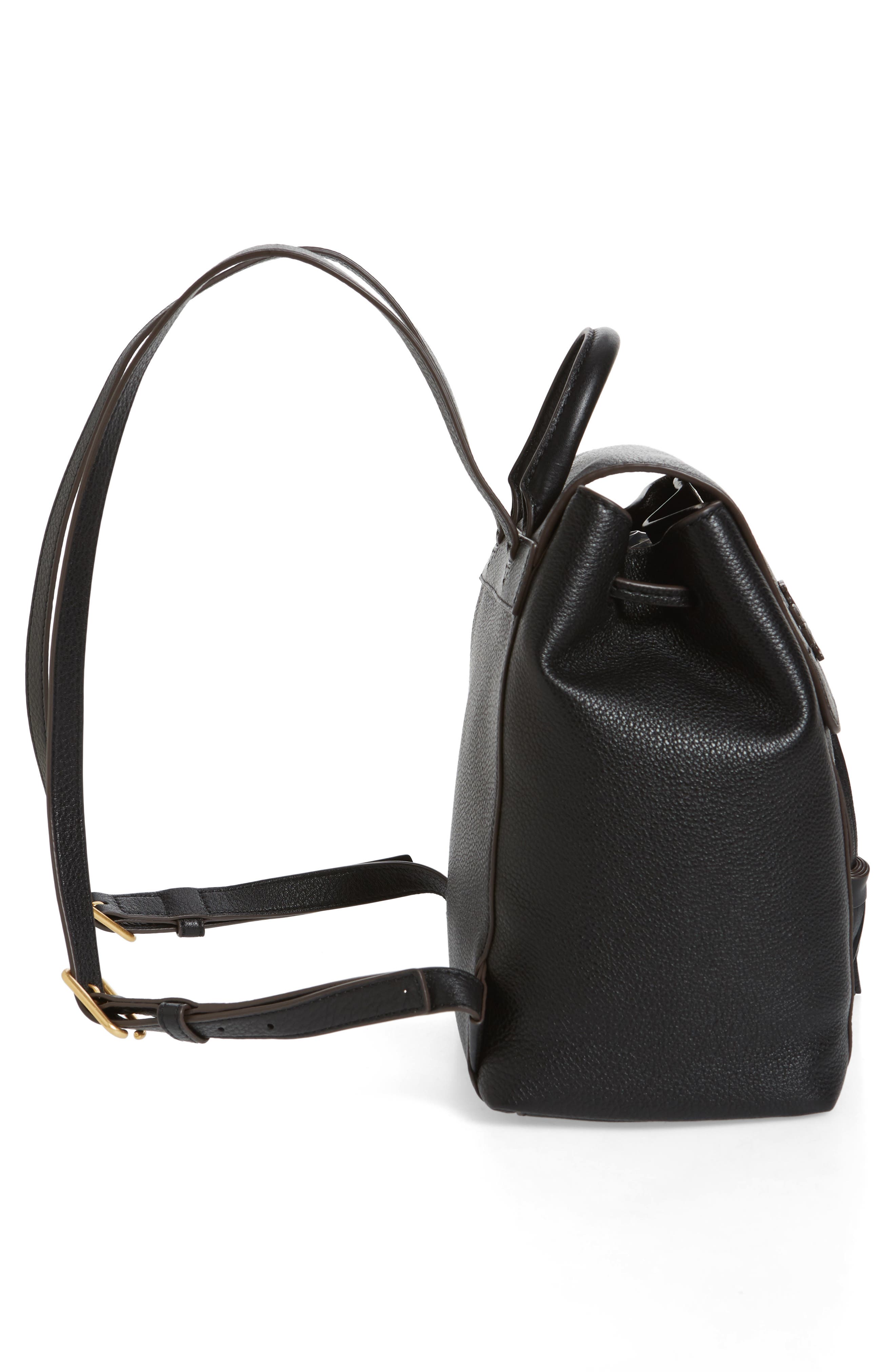 Tory Burch McGraw Leather Backpack, Alternate, color, 