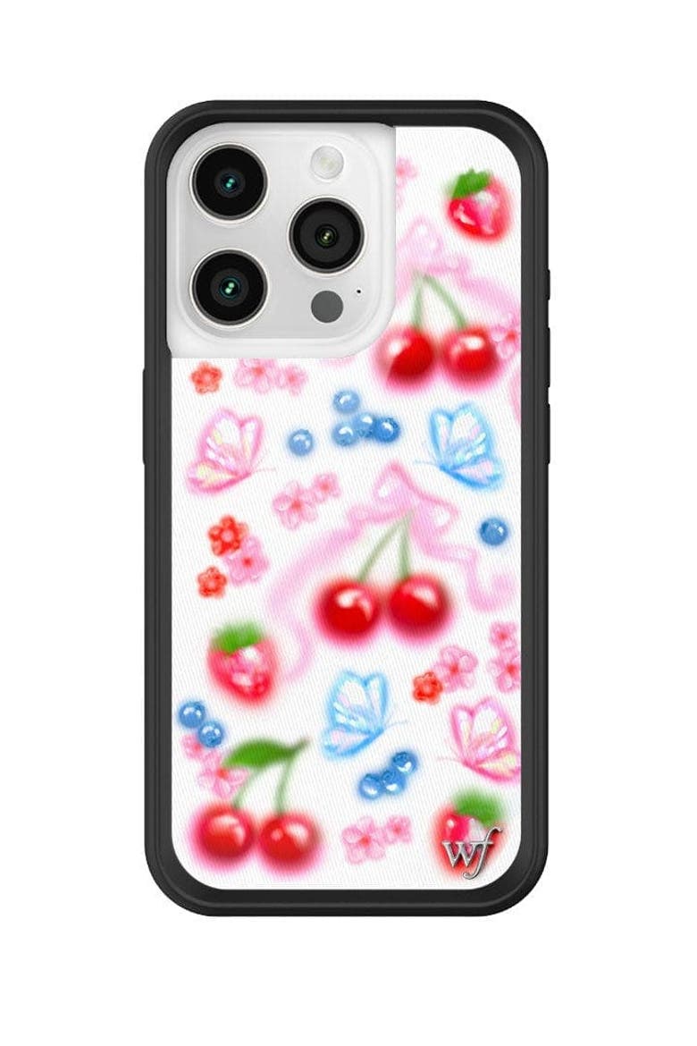 Sweet Cherries iPhone Case, Main, color, White