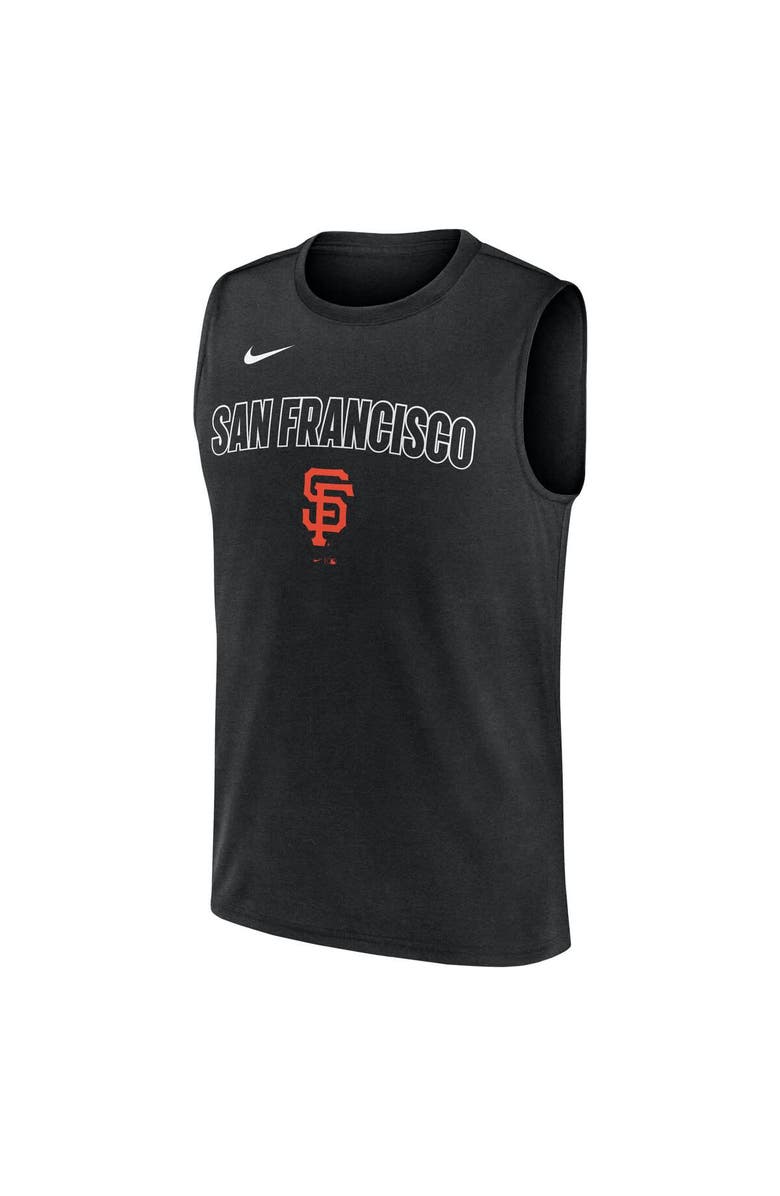 Nike Men's Nike Black San Francisco Giants Knockout Performance Muscle Tank Top, Alternate, color, Black