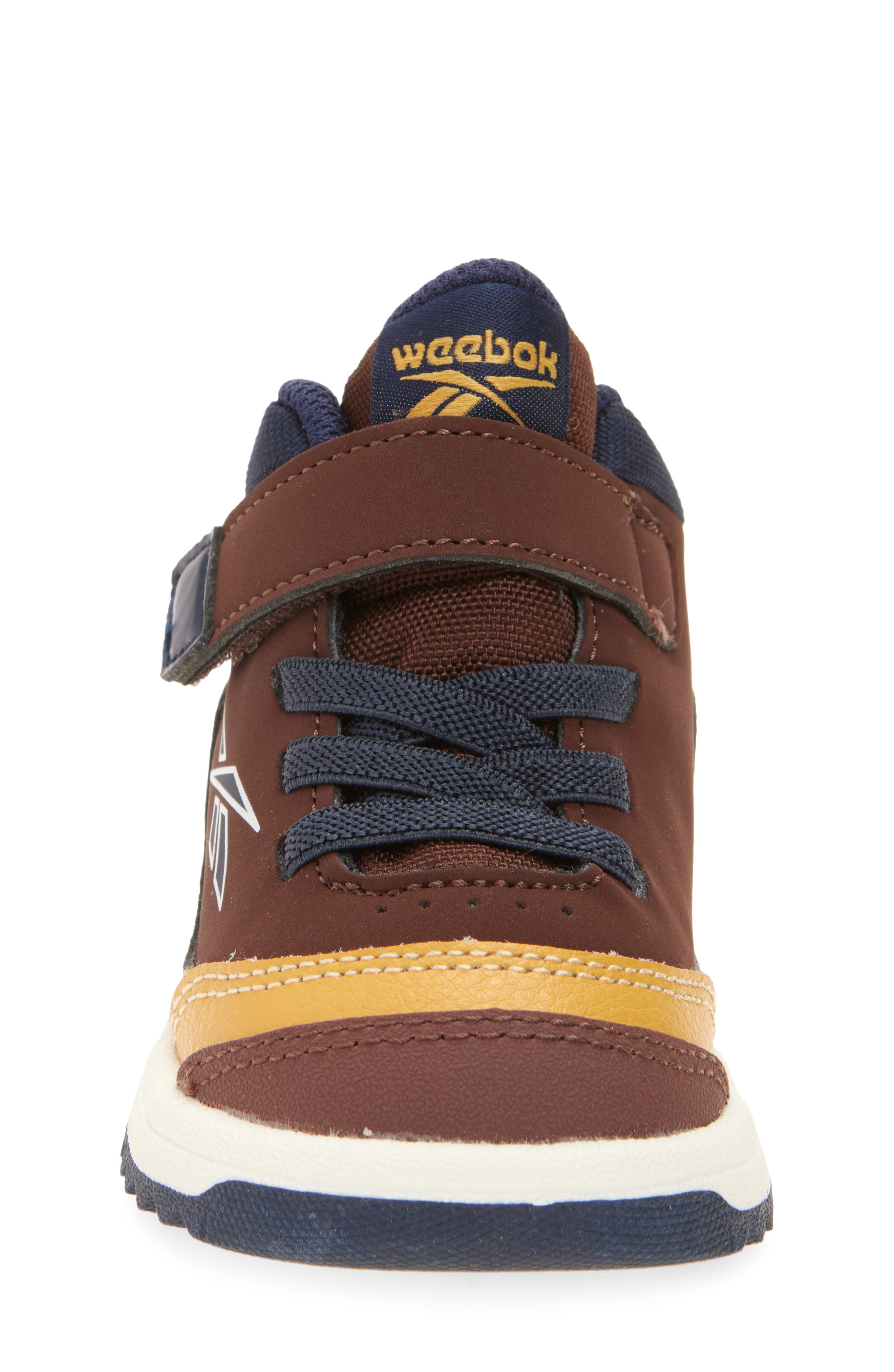 Reebok Kids' Weebok Storm X Sneaker, Alternate, color, Brown/Vectornavy/Heritagegold