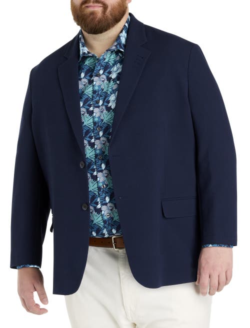 Synrgy By Dxl Big & Tall Textured Knit Sport Coat In Navy