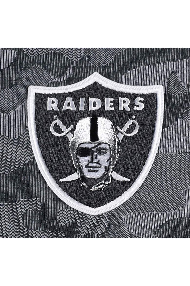 Men's Antigua Black Las Vegas Raiders Brigade Quarter-Zip Sweatshirt, Alternate, color, Black