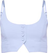 Fleur Du Mal Tuxedo Cropped Vest