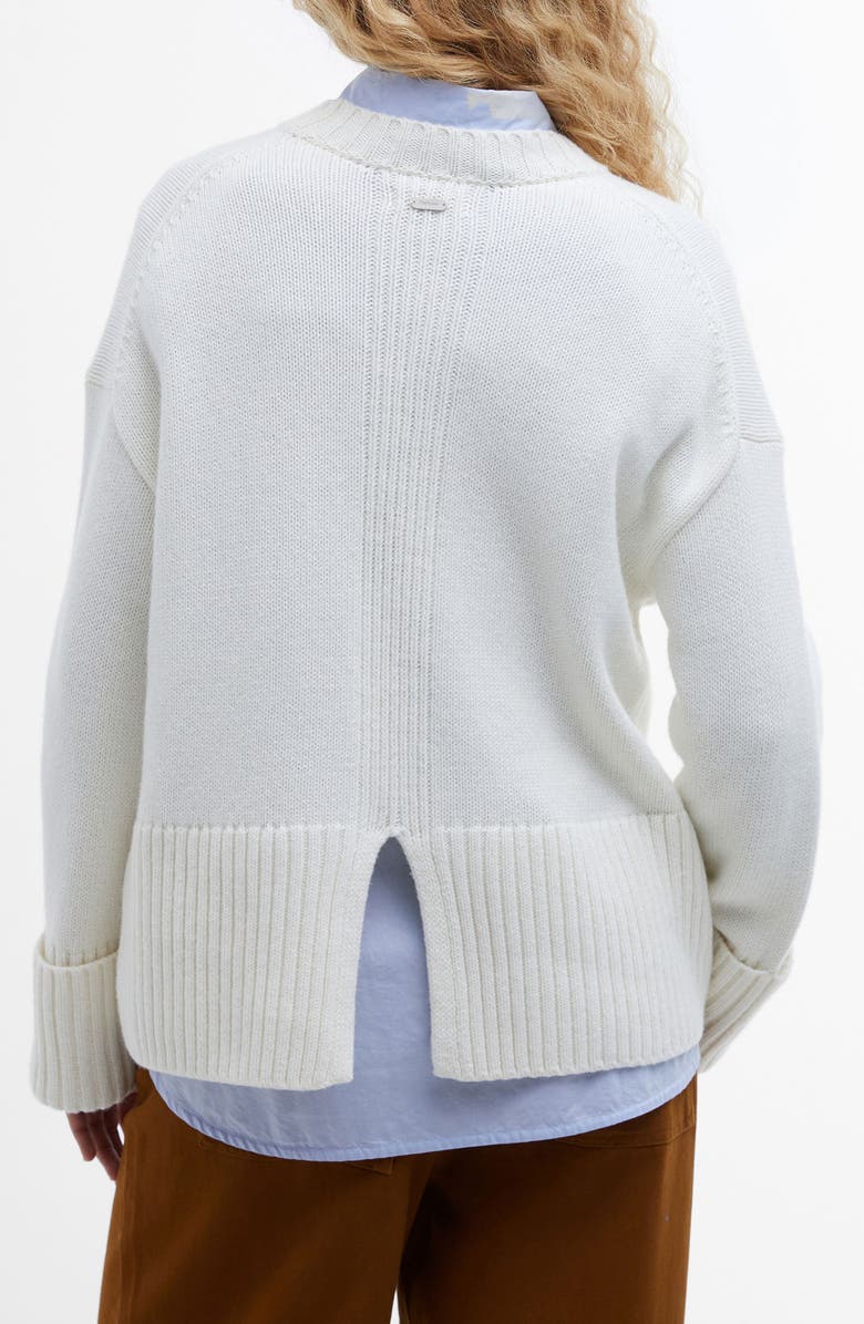 Barbour Cassandra Cotton & Wool Blend Sweater, Alternate, color, 