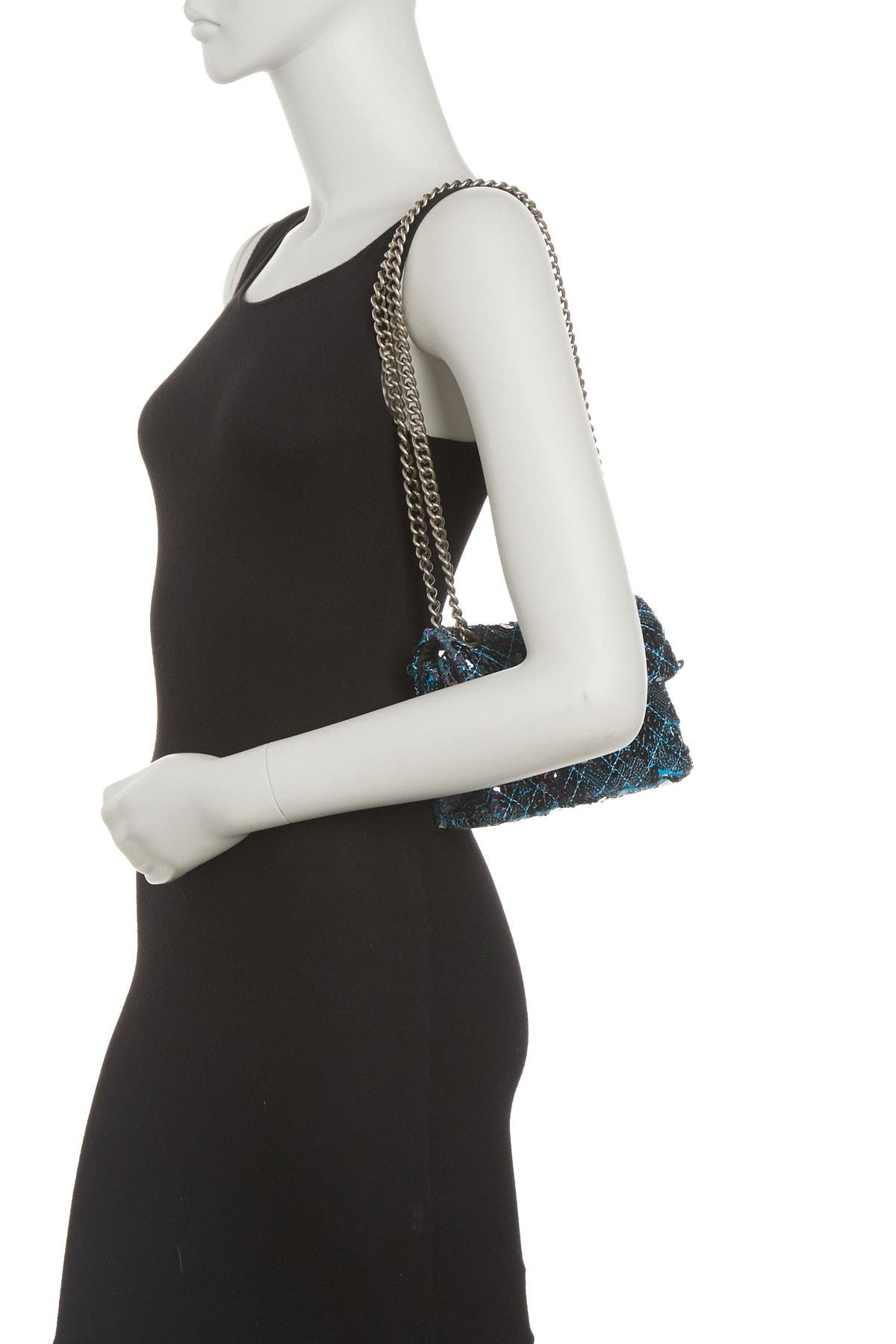 Kurt Geiger Mini Brixton Sequins Lock Bag, Alternate, color, 