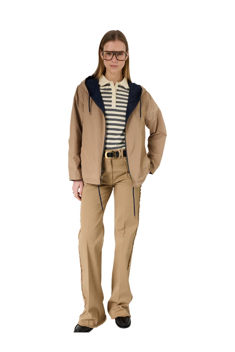 Jordane Reversible Short Parka, Alternate, color, Navy Blue