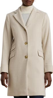 Lauren Ralph Lauren Wool Blend Reefer Coat