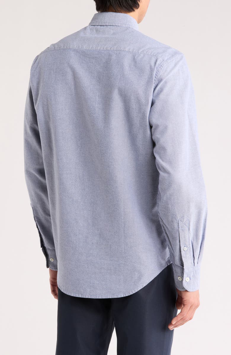 James Campbell Oxford Cotton Sport Shirt, Alternate, color, Steel Blue