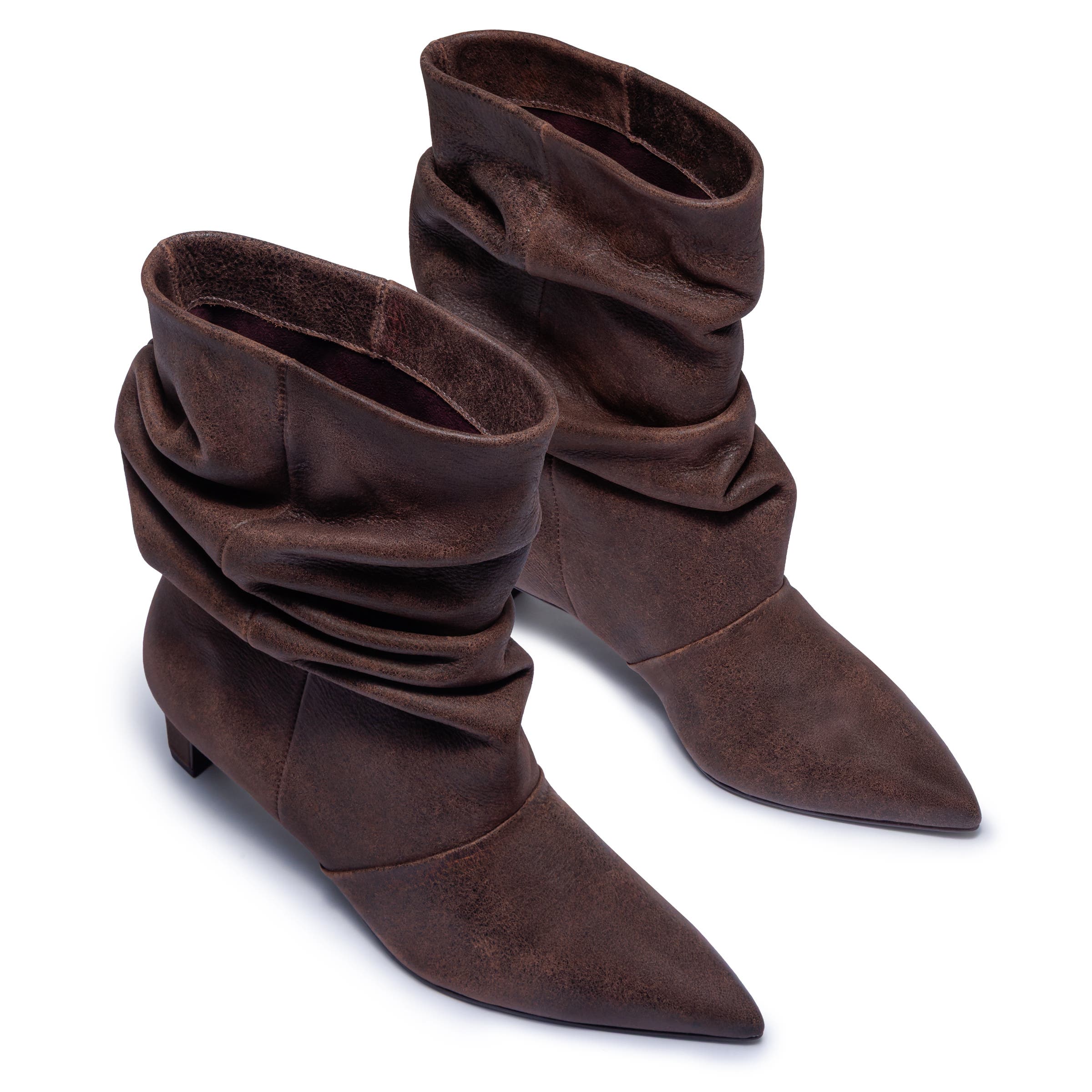 Etta Slouch Bootie, Alternate, color, DARK CHOCOLATE