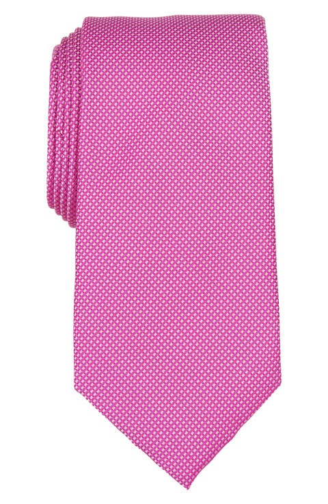 Textured Solid Silk Blend Tie