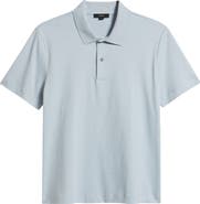 Vince Peach Cotton Jersey Polo Shirt