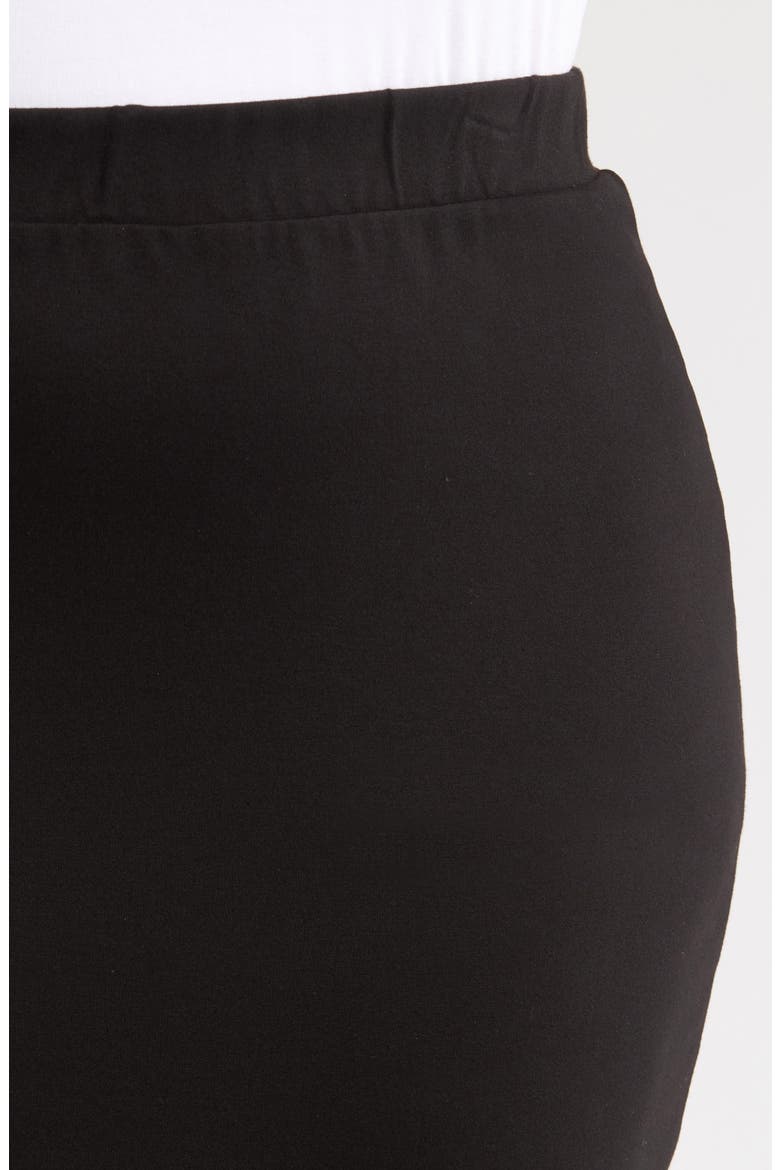 Danube Stretch Ponte Skirt, Alternate, color, BLACK