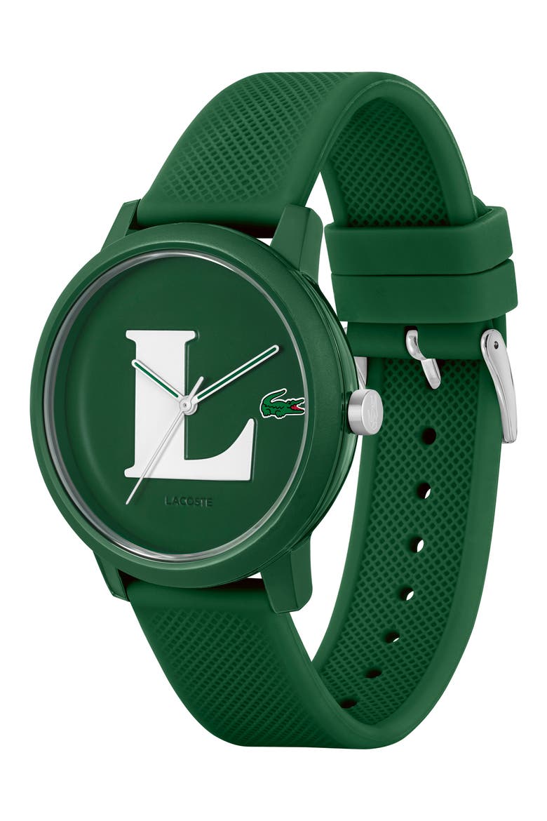 12.12 Silicone Strap Watch, Alternate, color, GREEN