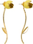 Kate Spade New York floral statement drop earrings