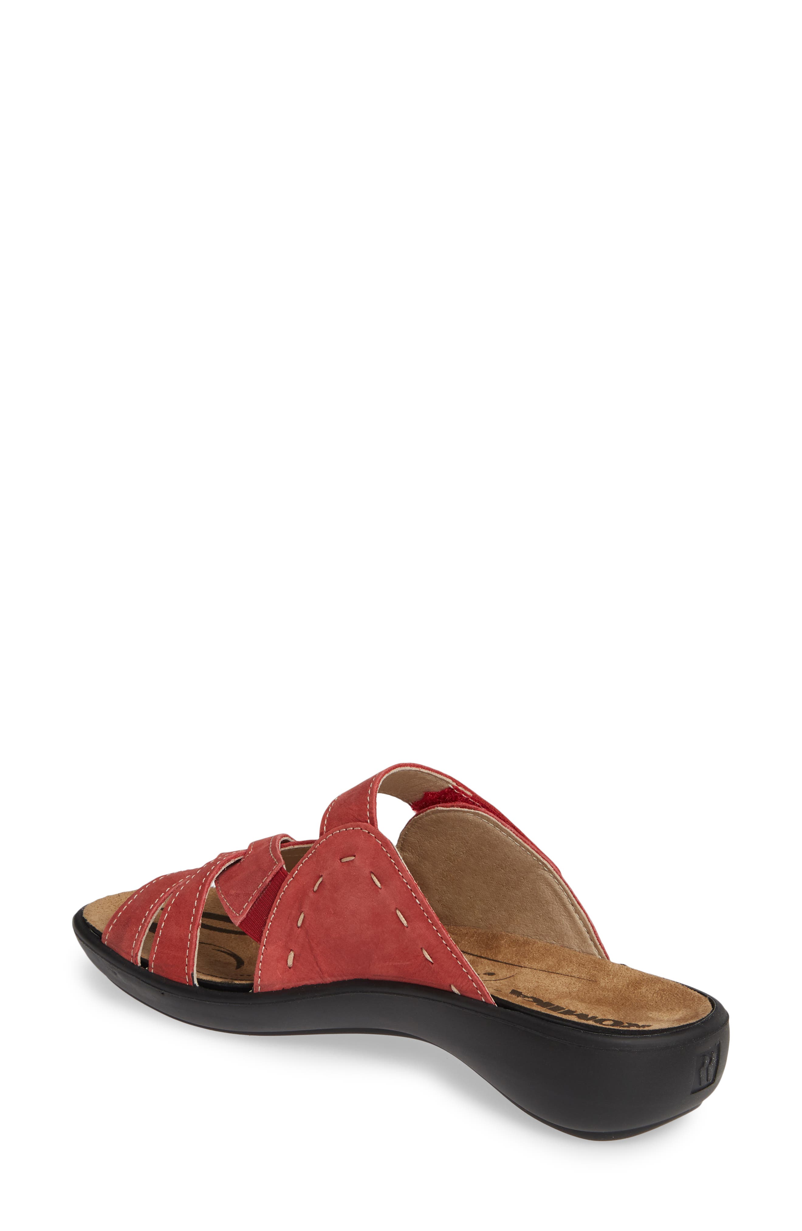 Romika<sup>®</sup> Ibiza 99 Slide Sandal, Alternate, color, Hibiscus Leather