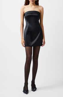 French Connection Satin Strapless Minidress