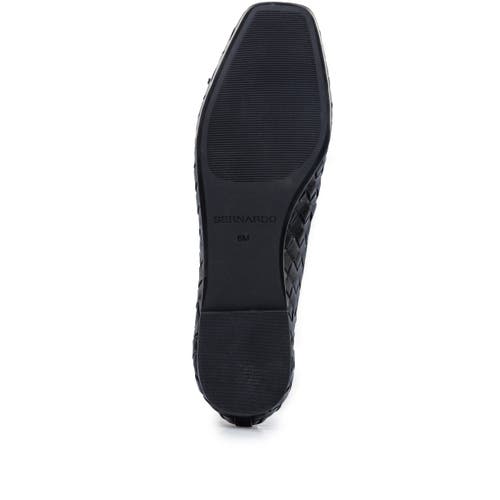 Shop Bernardo Footwear Gwynn Woven Ballet Flat In Black
