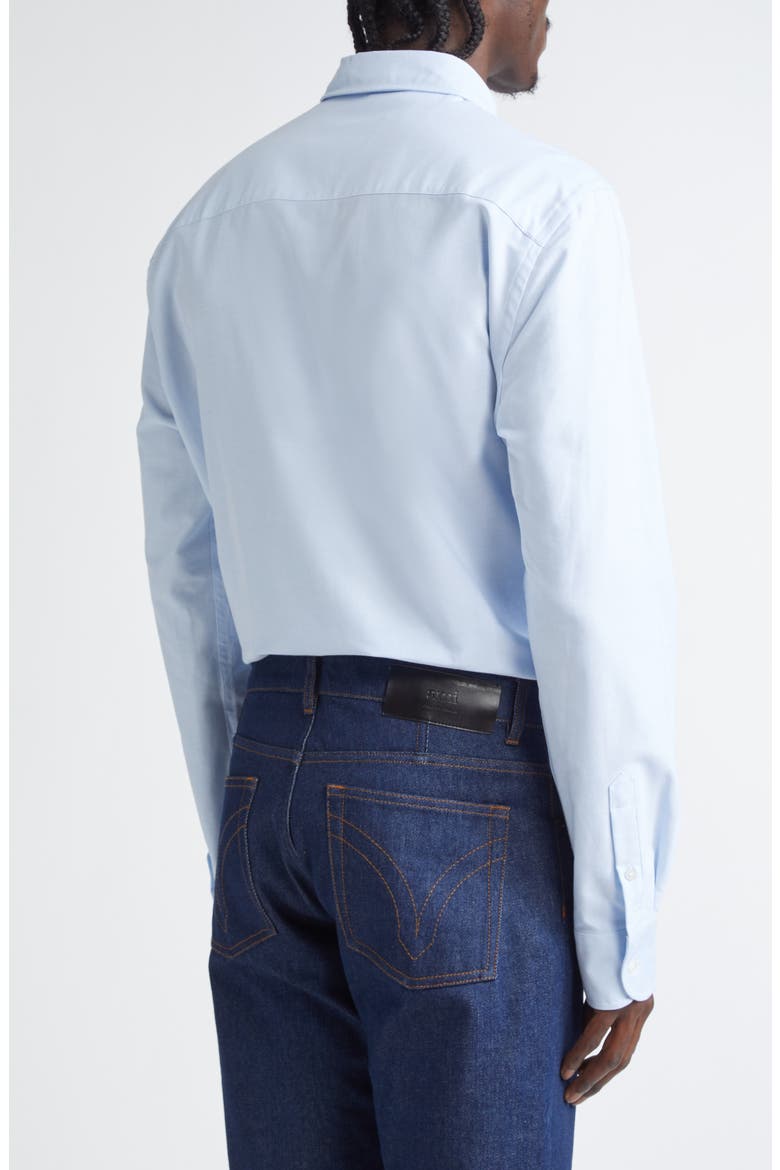 Ami De Coeur Cotton Oxford Button-Down Shirt, Alternate, color, 450 BLEU CIEL