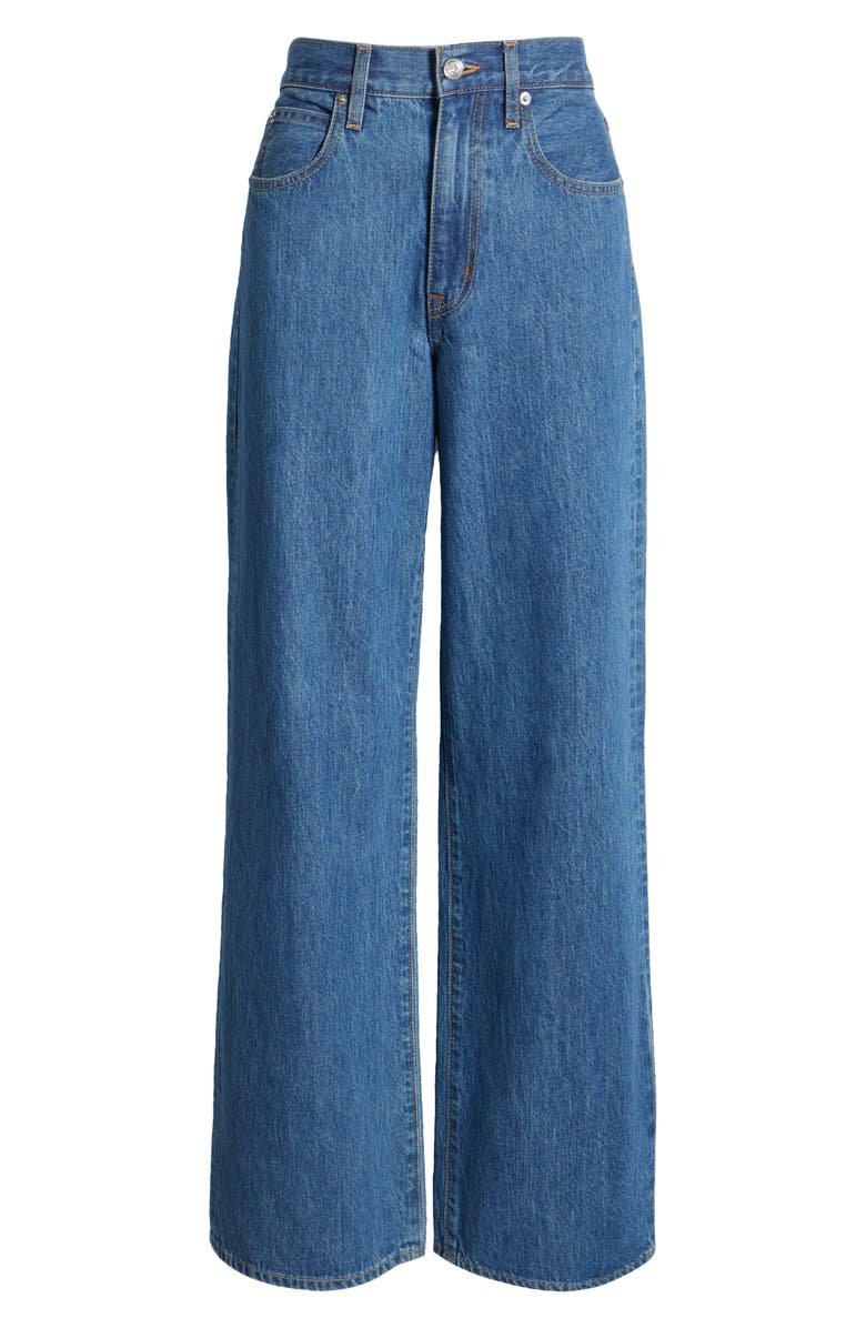 SLVRLAKE Grace High Waist Wide Leg Jeans, Alternate, color, 