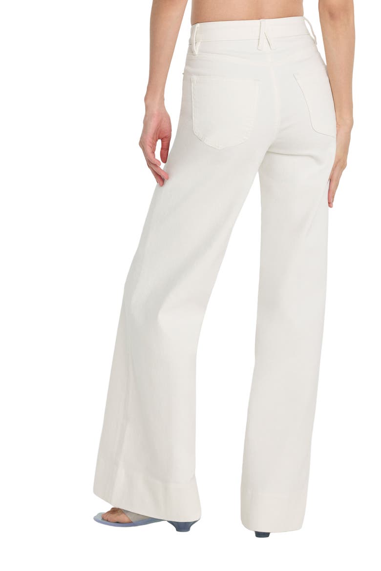 Good Waist High Waist Wide Leg Palazzo Jeans, Alternate, color, COTTON WHITE