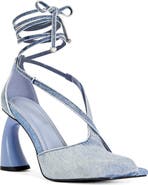 AZALEA WANG Buiky Ankle Wrap Sandal