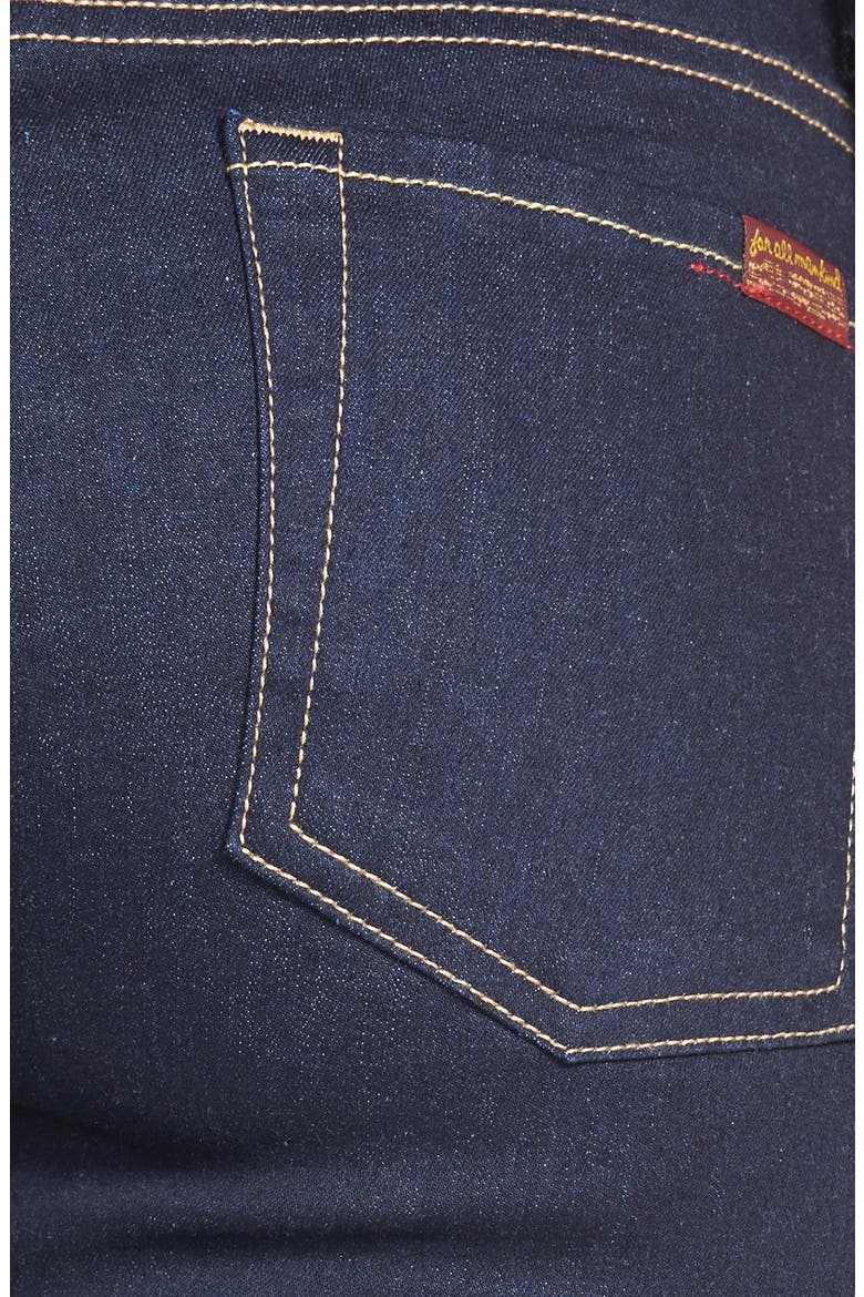 High Rise Skinny Jeans (Nordstrom Exclusive), Alternate, color, RICH DARK RINSE