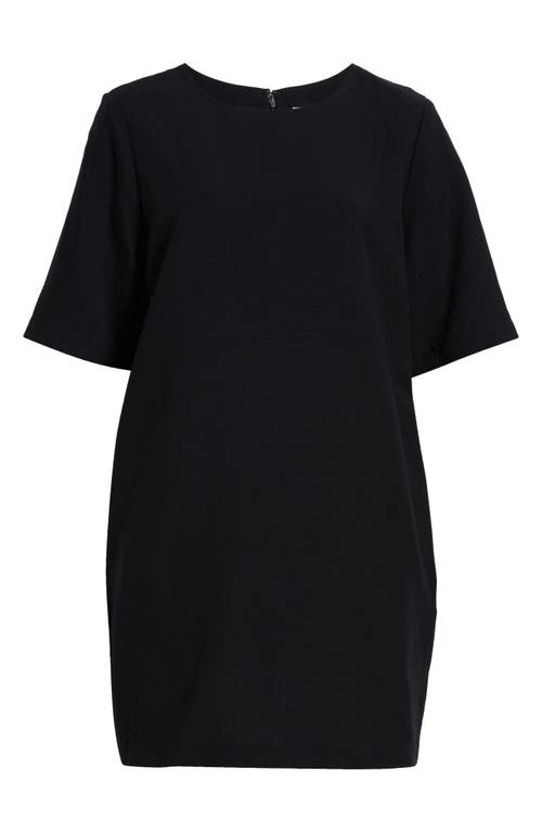Nordstrom Short Sleeve Shift Dress In Black