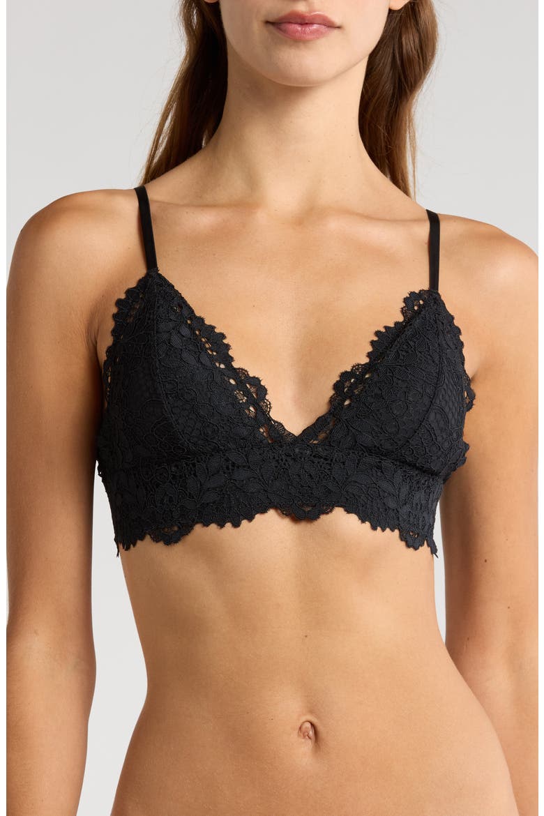 Success Triangle Bralette, Main, color, BLACK