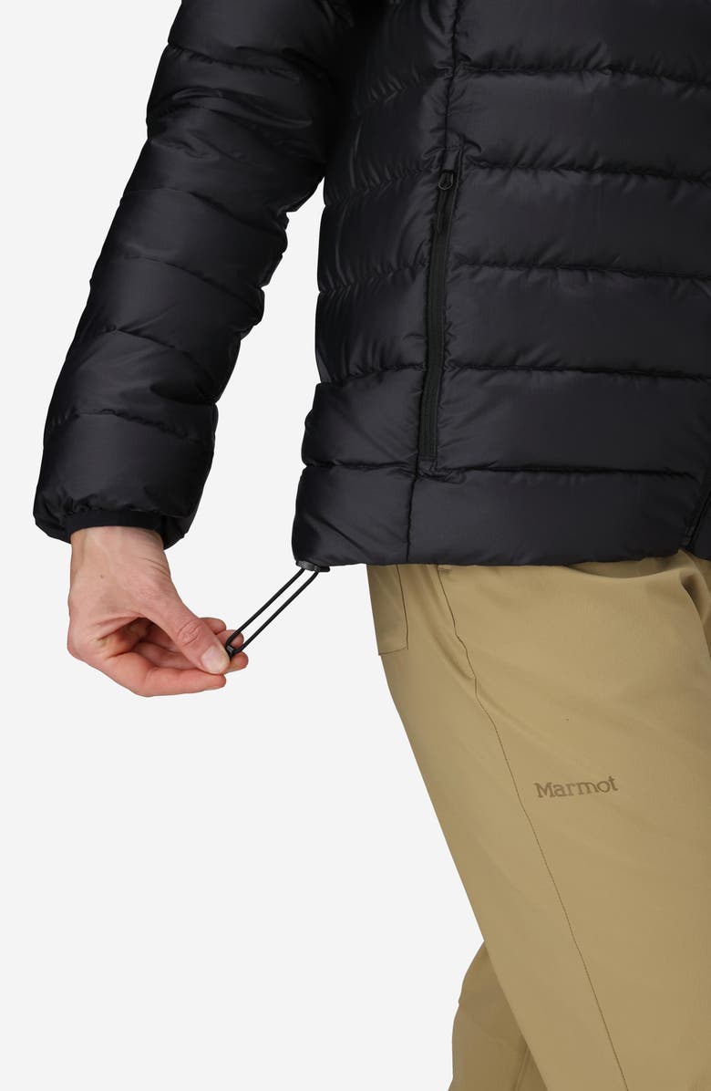 Marmot Highlander 700 Fill Power Down Hooded Jacket, Alternate, color, Black