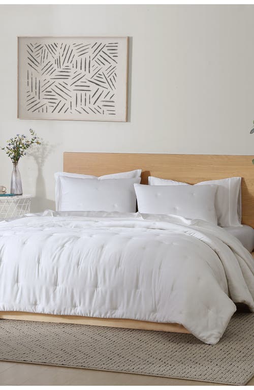 Sunday Citizen Silky Stitch Set Of 2 Pillow Shams In White