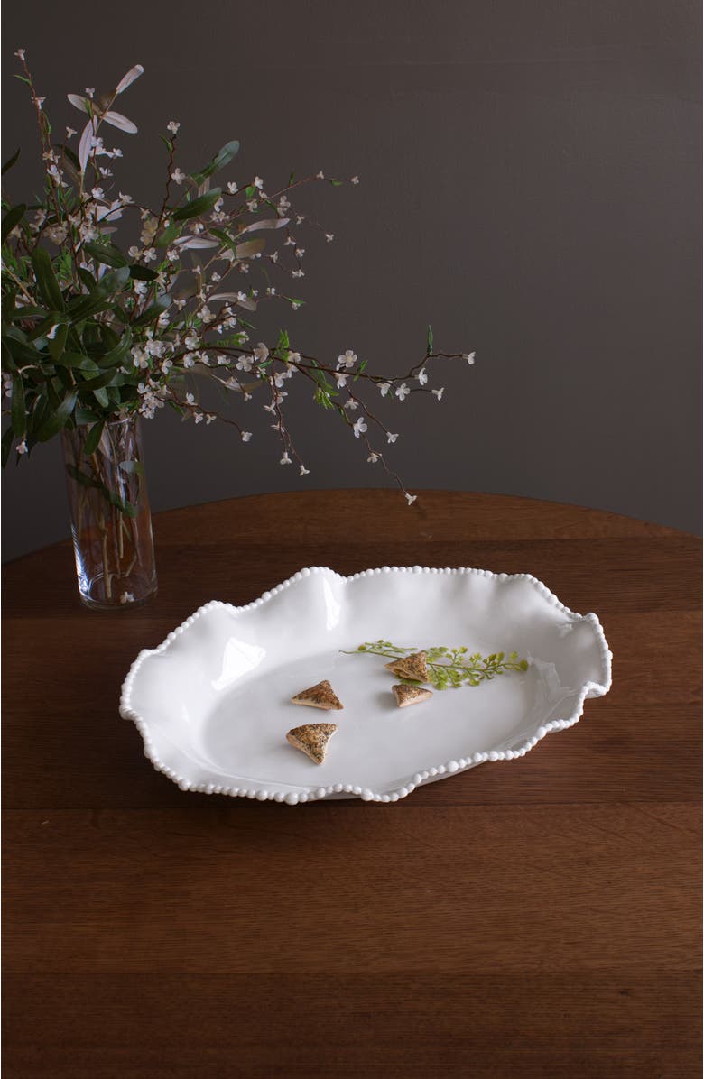 BEATRIZ BALL Collection VIDA Alegria Oval Platter, Alternate, color, White