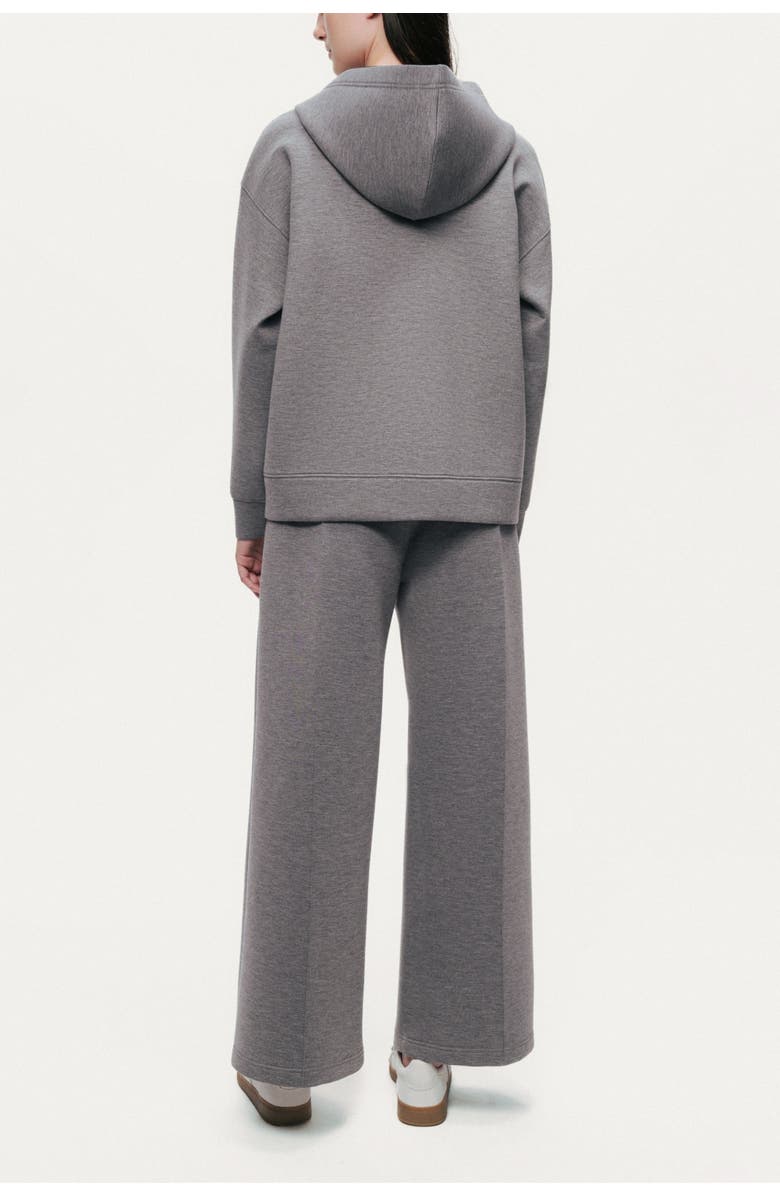 Nocturne Relaxed Wide-Leg Track Pants, Alternate, color, Grey