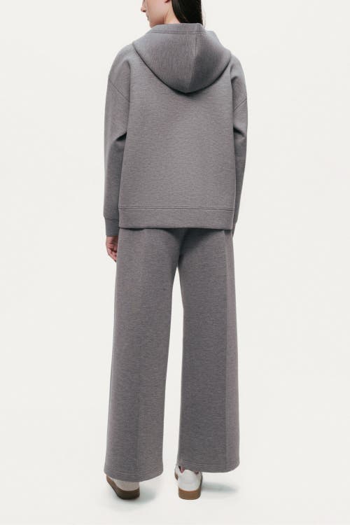 Nocturne Relaxed Wide-leg Track Pants In Gray