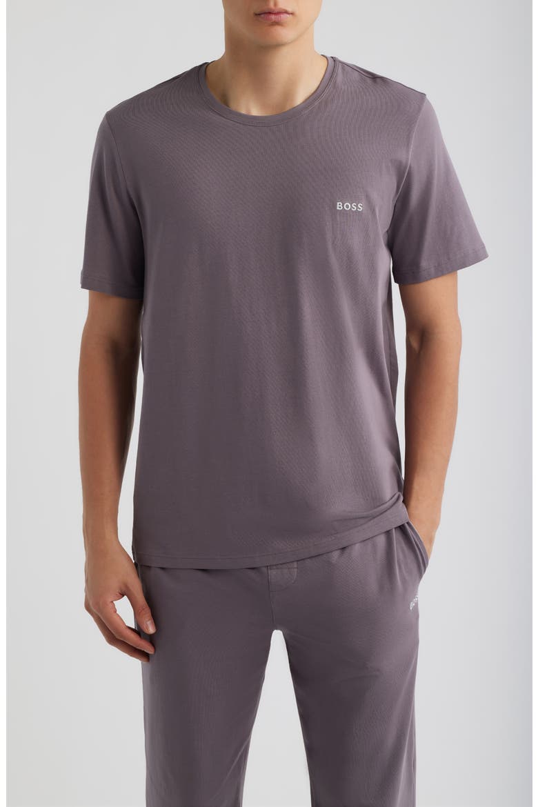 Mix Match Stretch Cotton Pajama T-Shirt, Main, color, MEDIUM PURPLE