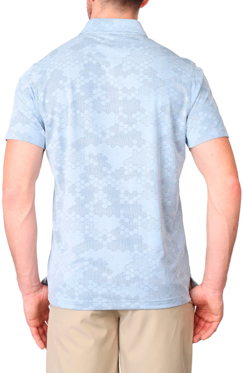 TailorByrd Honeycomb Textured Performance Polo, Alternate, color, Slate Blue