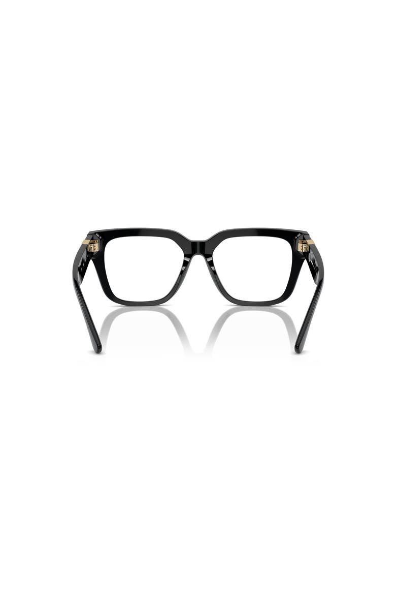 51mm Square optical glasses, Alternate, color, Black